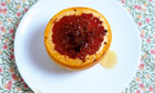 Grilled pink grapefruit with star anise recipe