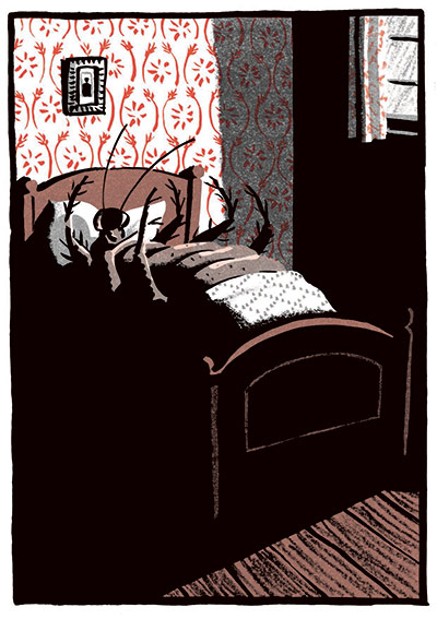 Folio Society | Classics: Gregor Samsa lies in bed contemplating his metamorphosis