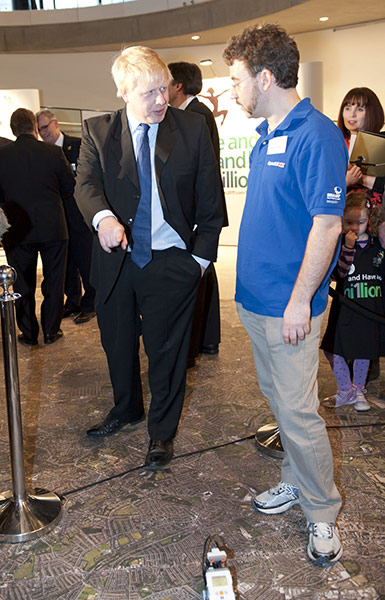 WorldSkills 2011: Boris Johnson chats to a WorldSkills squad member