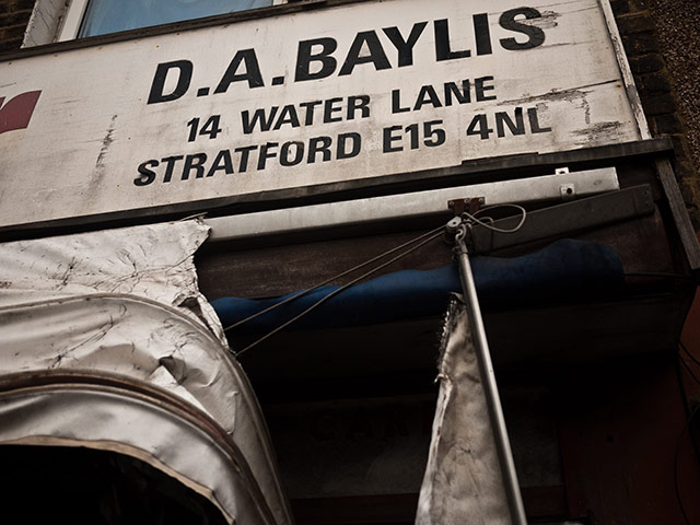 Panasonic East London: A street sign in Stratford