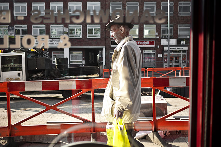 Panasonic East London: A view through the window of an east London café looking out