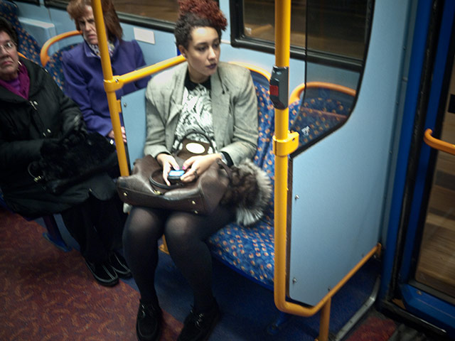 Panasonic - Nocturnal: Woman on a London bus