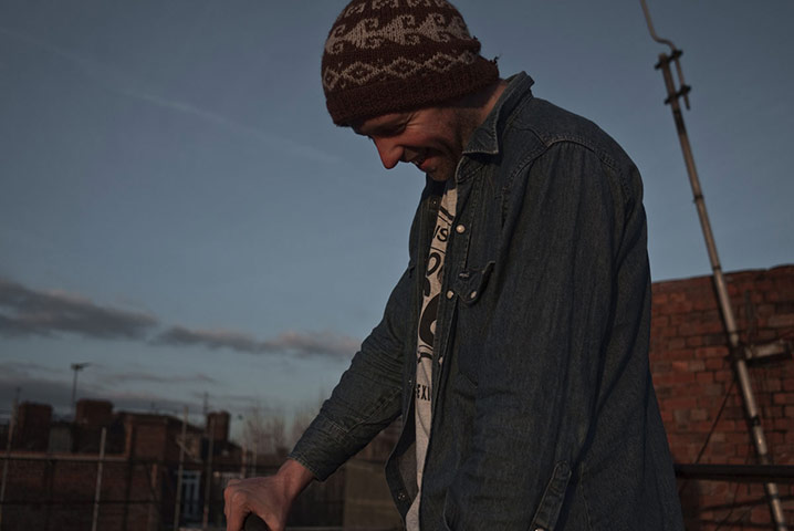Panasonic rooftop rider: Arooftop rider laughs at life