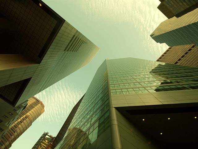 Panasonic G3 | NYC: Looking at sky past NYC skyscrapers