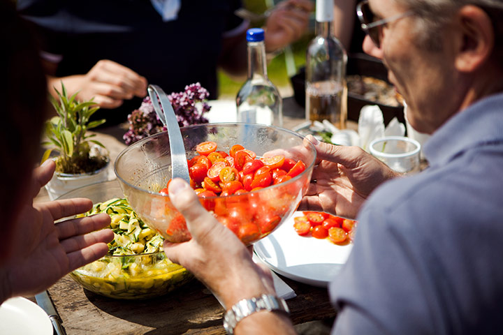 Enjoy England Daylesford: A winner eating lunch