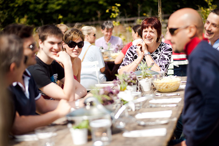 Enjoy England Daylesford: Winners chat over some lunch