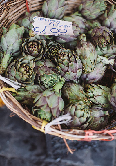 Parioli - Taste of Rome: Artichokes, Campo de Fiori market, Rome