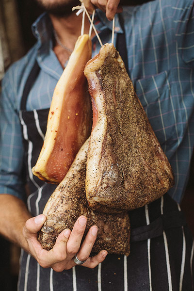 Parioli - Taste of Rome: Cured pig's cheek, Guanicale