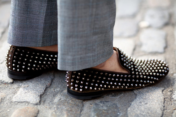 MB | Gallery: Man wearing studded slippers