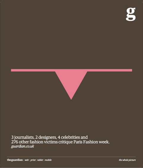 An advert promoting the Guardian