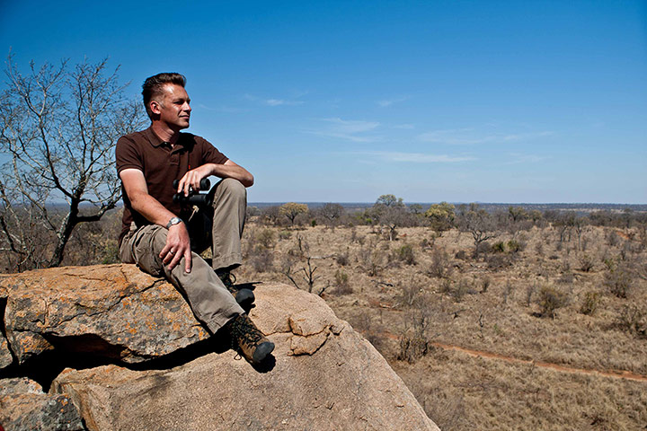 South Africa – : Chris Packham in South Africa