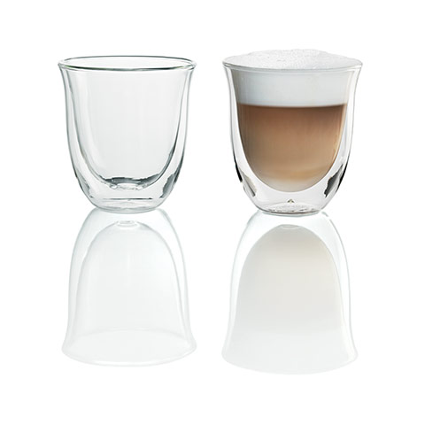 DeLonghi gift guide: De’Longhi cappuccino glasses (£14.99 for two from delonghi.co.uk) Enjoy a s