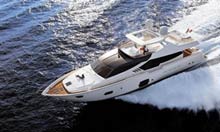 No permit or lessons are required to rent a small speedboat from Antibes Bateaux Service