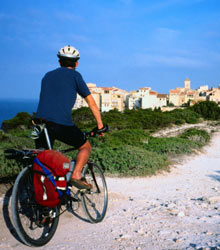 Riding along the cliffs towards Bonifacio from the Pertusato Lighthouse.