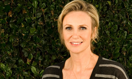 Jane Lynch, star of Glee at her home in Los Angeles. 