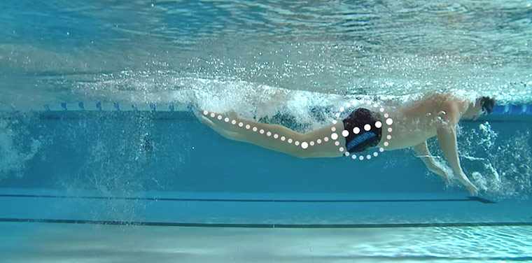 Speedo | Technique: <strong>Butterfly <br></br>Position and kick:</strong> Your head needs to b