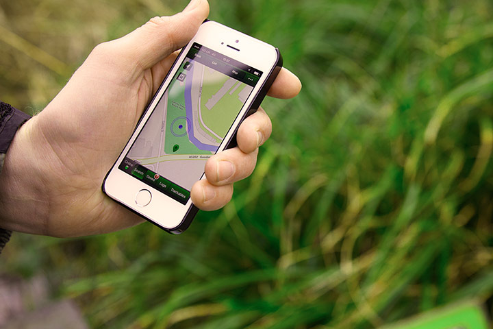 Duracell: Using the geocaching app on his iPhone, Carroll tracked the second of the t