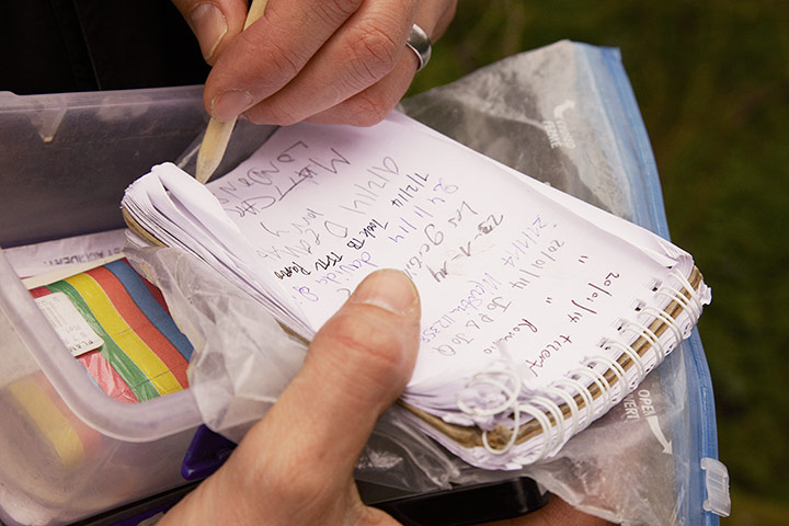 Duracell: Signing the logbook inside geocache containers is integral to the hobby. Ta