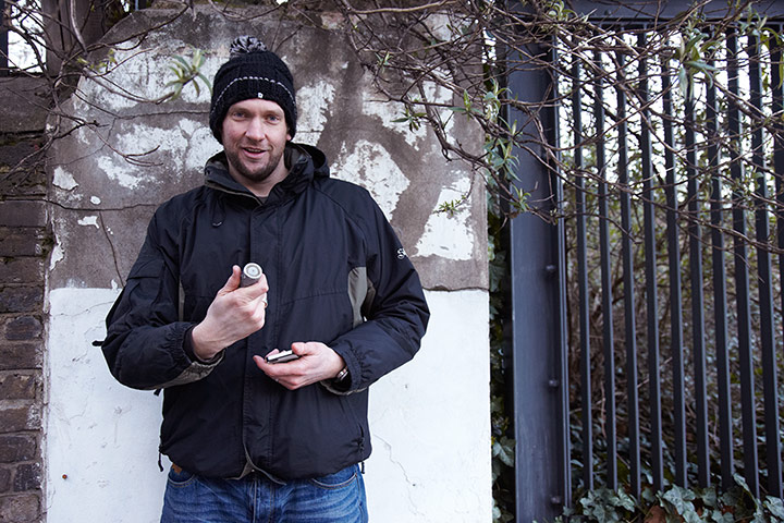 Duracell: Carroll found the final geocache hidden just beyond the church gates. With 