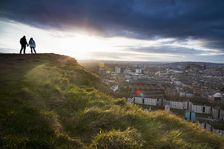 Hilton Gallery 1: Edinburgh from Salisbury Crags