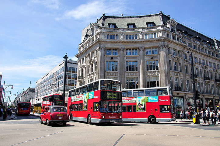 Hilton Compass: Hilton Compass: London buses, Oxford Circus, City of Westminster