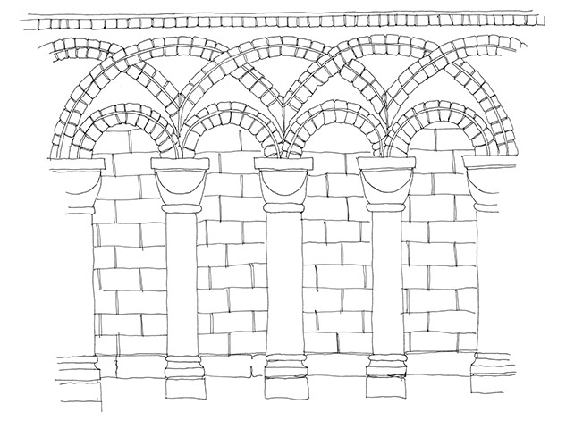 British architecture one: Blind arcading