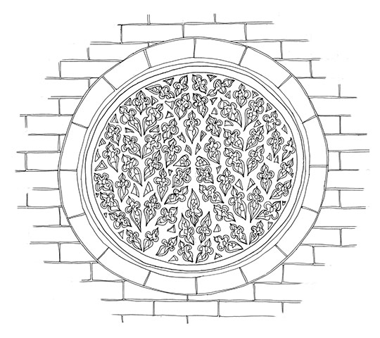 British architecture one: Rose window