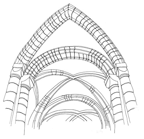 British architecture one: Ribbed vault