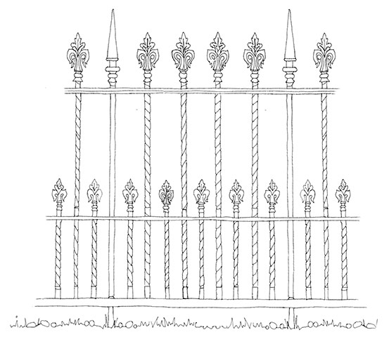 British architecture two: Iron railings