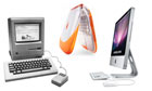 Apple Mac 1984, laptop and iMac