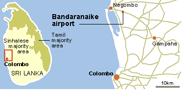 Sri Lanka map