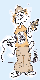 Nerd cartoon