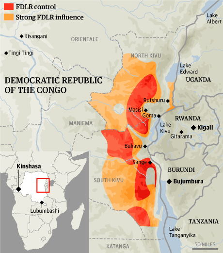 World War I Map. Congo map