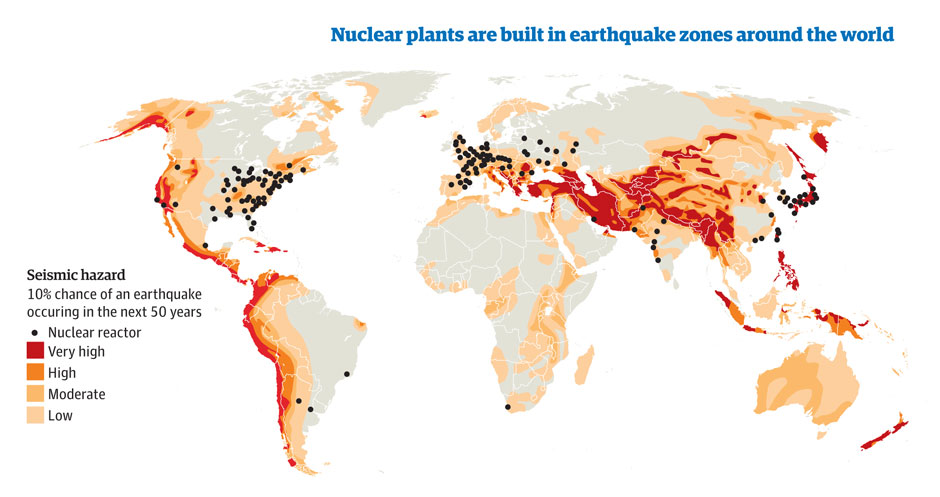 nuclear power plant geolocation - world2