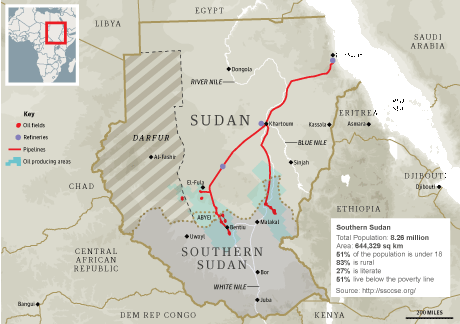Map: Southern Sudan, 460