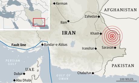 Iran Quake location