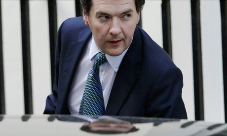 Britain's Chancellor of the Exchequer George Osborne leaves number 11 Downing Street