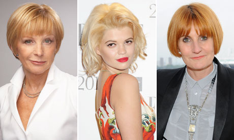 Left to right: Anne Robinson, Pixie Geldof and Mary Portas
