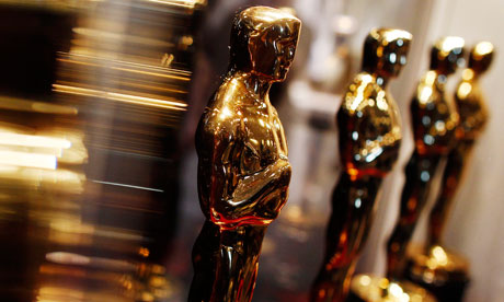 OOscar statuettes are displayed at the Meet the Oscars exhibit in New York