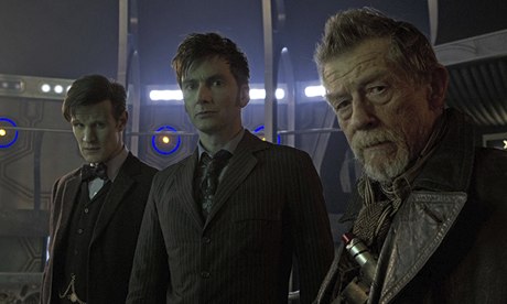 Matt Smith, David Tennant and John Hurt in Day of the Doctor