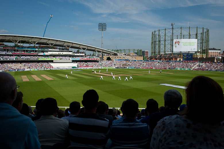 Australian opener David Warner is caught behind off James Anderson as England claim the first wicket