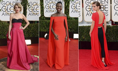 Taylor Swift,  Lupita Nyong'o and Emma Watson at the Golden Globes
