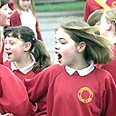 Schoolchildren in the playground