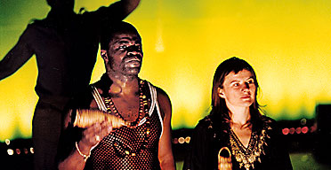 Danny Sapani and Monica Dolan in Macbeth