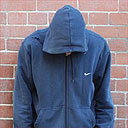 Man wearing a hoodie