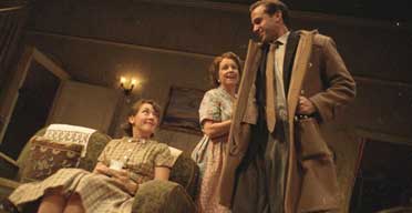 Joseph Fiennes with Anne Reid, centre, and Dorothy Atkinson in Epitaph for George Dillon.