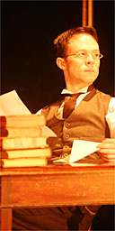 Andrew Fallaize in Anatol at the Arcola Theatre