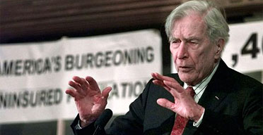 John Kenneth Galbraith who has died at the age of 97. Photograph: Charles Krupa/AP