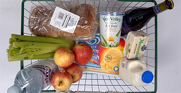 A shopping basket