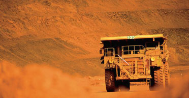 A BHP Billiton quarry in the Pilbara region of West Australia